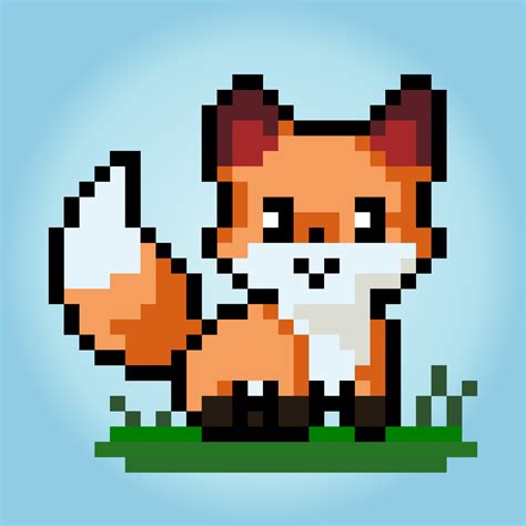 pixel art fox